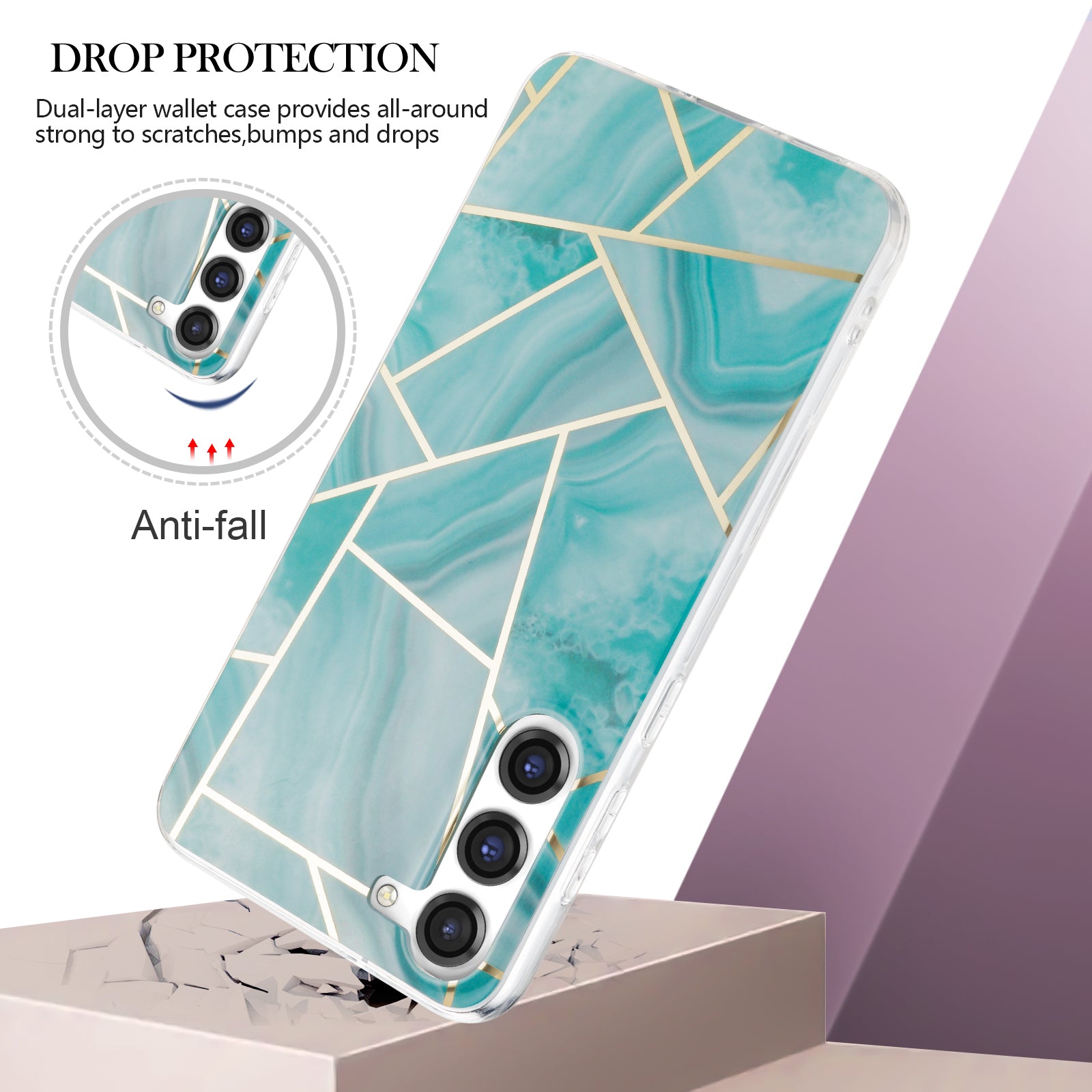 For Samsung Galaxy S23 IMD Marble Pattern Phone Case Electroplating TPU Drop Protection Cover For Samsung Galaxy S23 IMD Marble Pattern Phone Case Electroplating TPU Drop Protection Cover